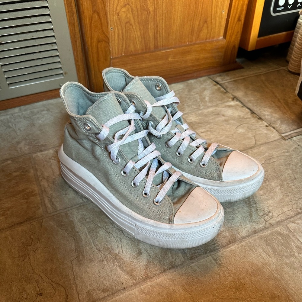 Converse Gray High-Top Sneakers